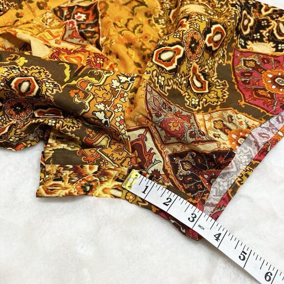 Anthro DRA Rey Romper in Sunset Origami Orange Yellow Sz XS - Picture 16 of 16